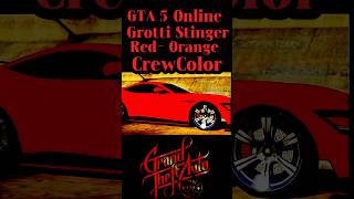 FerrariInspired Red Orange GTA 5 Online Crew Colors Unveiled 👀🔥 [upl. by Aitital]