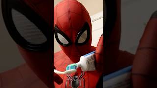 Spiderman morning routine in real life shorts [upl. by Leonard473]