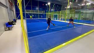 Padel match level 3  Partita Padel competitiva Giulio  Davide  Andrea Jacopo  2° set full match [upl. by Olraced]