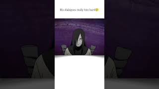 Orochimaru dailogue really hit hard😢 [upl. by Allesor]