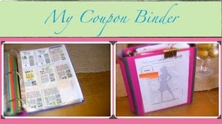 Couponing 101 My Coupon Binder how to organize [upl. by Nylhtiak166]