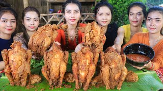 Amazing cooking crispiest Fried chicken with fish sauce recipe  in my homeland [upl. by Fedak250]