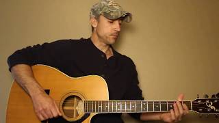 Watered Down  Trace Adkins  Guitar Lesson  Tutorial [upl. by Deborah]