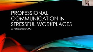 Professional Communication in Stressful Workplaces [upl. by Elsie]