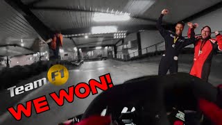 WE ONLY WENT AND WON IT Team F1 Race at TeamSport Sheffield Go Karting [upl. by Holtorf]