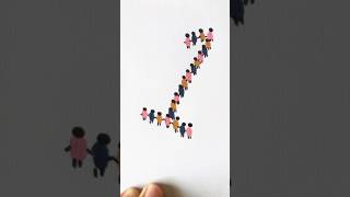 Human chain 1 art youtubeshorts kidsvideo draw diy ytshorts shorts shortvideo youtube yt [upl. by Losyram]