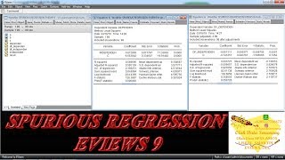 Spurious Regression EVIEWS 9 [upl. by Eves]