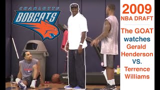 Michael Jordan appears at Bobcats draft workout [upl. by Morganstein]