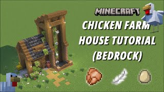 Minecraft Chicken Farm House Tutorial Bedrock Edition With Fox Aesthetic Farm 1440p HD [upl. by Marriott253]