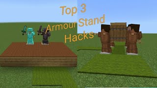 Top 3 Armour Stand Builds Hacks minecraft  Unknown Minner [upl. by Nosmas278]