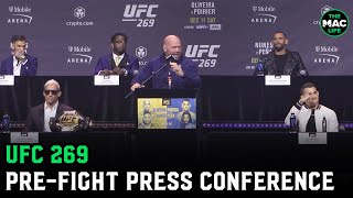 UFC 269 Poirier vs Oliveira PreFight Press Conference [upl. by Michigan]