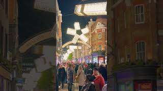 Carnaby Street London 🇬🇧 shorts christmas travel london beautiful [upl. by Albina]