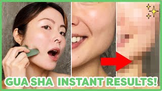 GUA SHA FOR SAGGY JOWLS MARIONETTE LINES SMILE LINES INSTANT RESULTS LOOK YOUNGER THAN YOUR AGE [upl. by Betsy]