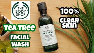 The Body Shop TEA TREE SKIN CLEARING Facial Wash  REVIEW [upl. by Elena485]