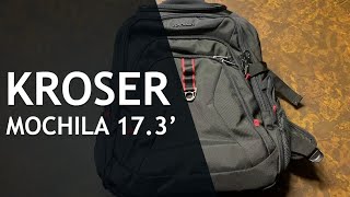 Unboxing y Revisado de La MOCHILA KROSER Travel Laptop Backpack 173 [upl. by Dleifniw]