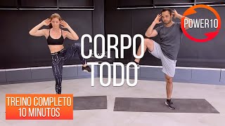 Treino Para o CORPO TODO 1  Sem Equipamento  Power 10  Atividade Certa [upl. by Sherwynd]