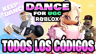 TODOS los CÓDIGOS de 💃 DANCE FOR UGC 💃 activos Y actualizados  NEW UGC  ROBLOX 2024  TilloASR [upl. by Ennairam]