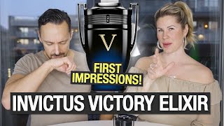 NEW Paco Rabanne INVICTUS VICTORY ELIXIR FIRST IMPRESSION New 2023 Mens Fragrance [upl. by Inwat]