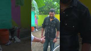 Baasha maathiri oru annan kidaikuma 😂 wait for end twist shorts husbandwifecomedy prank reels [upl. by Enilemme]