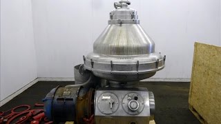 Used AlfaLaval MRPX318TGV74C Desludger Disc Centrifuge  stock  46823001 [upl. by Ardnalac22]