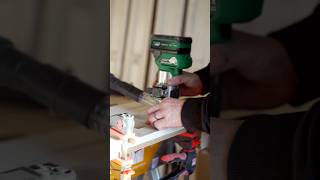 Rebated shutter lock installation 🚪 diy woodwork woodworking carpenter carpentry tool tools [upl. by Serles]