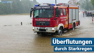 Überflutungen durch Starkregen in Bayern am 19082022 [upl. by Atcele616]