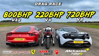 FERRARI vs MCLAREN vs DUCATI SUPER STREET SAVAGES [upl. by Gerek]