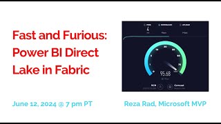 Power BI Direct Lake in Fabric with Reza Rad [upl. by Gaudette732]