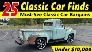 Must See Classic Cars for Under 10000 – 24 Affordable Deals [upl. by Accebber]