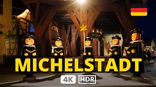 🥰 Walking Tour in the MICHELSTADT CHRISTMAS MARKET  German Weihnachtsmärkte in 4K 60 fps UHD 🎄 [upl. by Yleve]