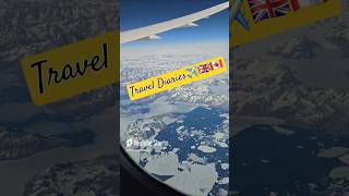 UK to Canada🇬🇧🇨🇦  Flying over Greenland shorts travel [upl. by Janeva]