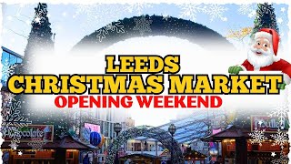 Leeds Christmas Market Walkthrough  Explore the Best Stalls amp Festive Yorkshire Fun [upl. by Emmalee492]