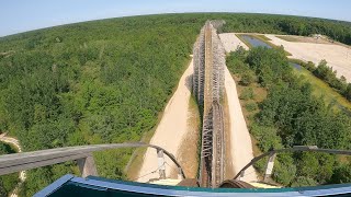 Shivering Timbers NEVER ENDING Wooden Roller Coaster 4K POV  Michigan’s Adventure No Copyright [upl. by Sylirama102]