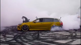 CL1KB8 destroys Westen Champlins Smoke Slab on the BURNOUT MASTERS World Tour by POWERCRUISE USA [upl. by Atterys645]