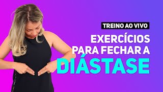 Exercícios para fechar a diástase AO VIVO [upl. by Llohcin405]