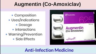 Augmentin Coamoxiclav Oral  Amoxycillin Tablets  Uses amp Side Effects  Calamox  AntiInfection [upl. by Azpurua]