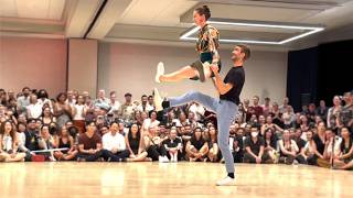 Amateur Lindy Hop Finals Camp Hollywood 2024 SIDE VIEW [upl. by Adamo464]