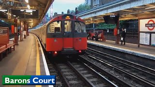 Barons Court  District  Piccadilly lines  London Underground 1973 Tube Stock  D78 Stock 2015 [upl. by Enyalb]