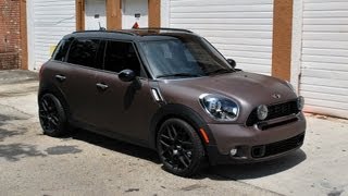 Anthracite Grey  Red Tint Plasti Dipped Mini Countryman S [upl. by Anevad]