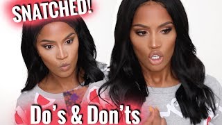 SHE IS SNATCHED  How to HIGHLIGHT amp CONTOUR  MakeupShayla [upl. by Hoffert]