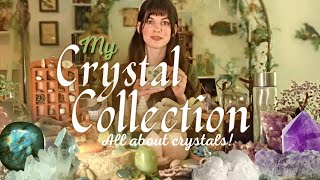 My Crystal Collection 🧚‍♂️ Witchcraft 101 🔮 Healing properties  Tips  How to use them [upl. by Atelahs]