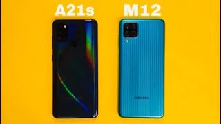 Samsung Galaxy M12 vs Samsung Galaxy A21s [upl. by Yobybab817]