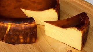 Basque Burnt Cheesecake Recipe  Smooth amp Gooey Center [upl. by Ocire320]