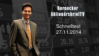 27112014  Schnelltest Der Aktionärsbrief TV [upl. by Audras]