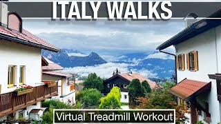 4K City Walks  Dolomites of Italy Calming Walking Tour  Sopra Bolzano  Virtual Treadmill Workout [upl. by Darcie]