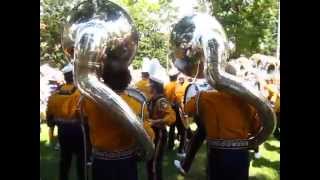 LSU Drumline and TubasEarthquake 91915 [upl. by Audly]