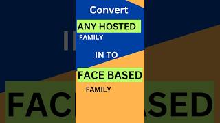 single Hosted Revit Family into Face Based Family shorts [upl. by Scibert885]