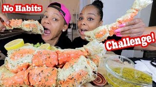 KING CRAB quotNO HABITSquot CHALLENGE MUKBANG [upl. by Gehlbach]