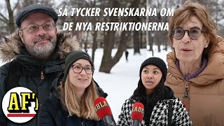 Så tycker svenskarna om de nya restriktionerna [upl. by Tarsuss157]