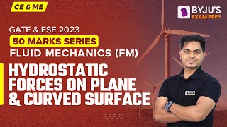 Hydrostatic Forces on Plane and Curved Surface  Fluid Mechanics Hindi  ESE amp GATE 2023 CE amp ME [upl. by Ursi]